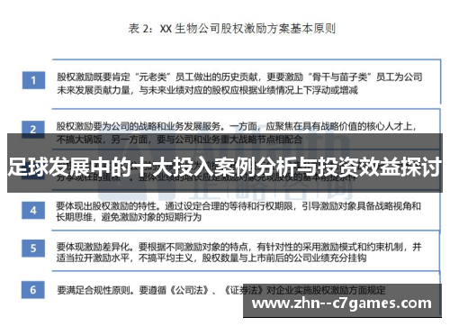 足球发展中的十大投入案例分析与投资效益探讨